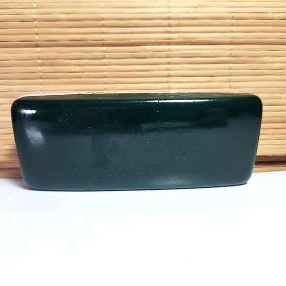 Kate Spade Sunglass Eyeglass Case Hard Clamshell Pink and Green - Picture 3 of 5